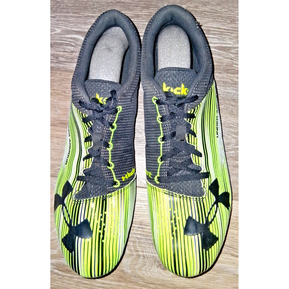 Under Armour Size 12 Kick Sprint High Vis Yellow Track & Field Racing‎ Shoes